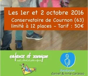 Lire la suite à propos de l’article Stage d’Eveil musical     avec « Enfance et musique »
